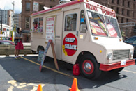 Chef Shack's set-up in downtown Minneapolis.
