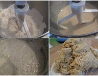 Wheat germ bread dough