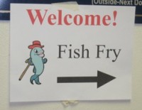 Fish fry sign small