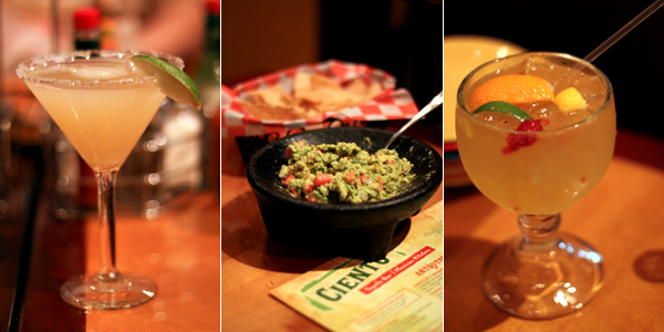 Mixed drinks and tableside guacamole at Ciento in Golden Valley, MN.