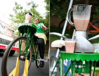 Bikes your own smoothie at Foxy Falafel