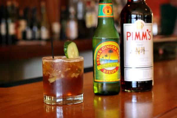 Pimm's Cup cocktail at The Craftsman's in Minneapolis.