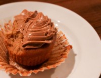A sweet potato cupcake from Three Babes and a Baker in Columbus, Ohio
