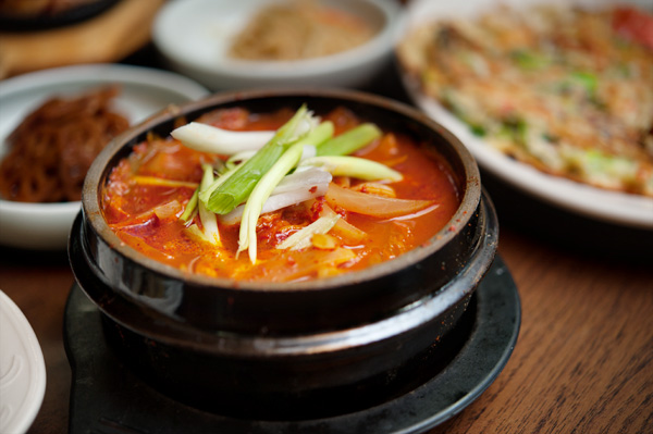 kimchi chigae, sole cafe