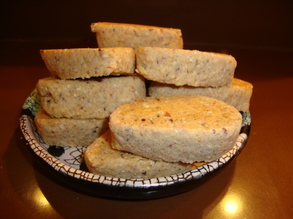 Cornmeal-Walnut Shortbread