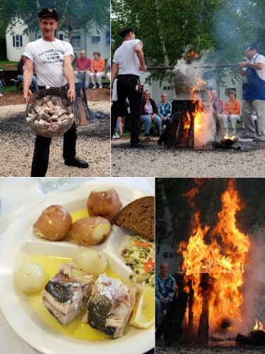 the fish boil at the Old Post Office in Ephraim