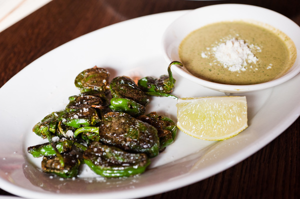 Fried Padron Peppers at 112 Eatery