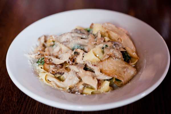 Tagliatelle with Mushrooms at 112 Eatery