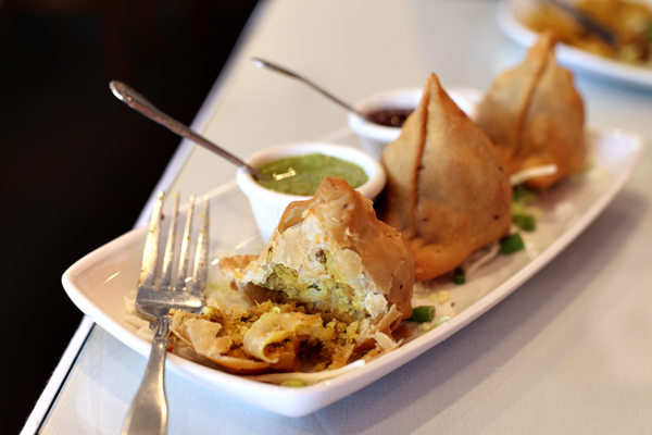Samosas at Curry 'N' Noodles in Hopkins, MN