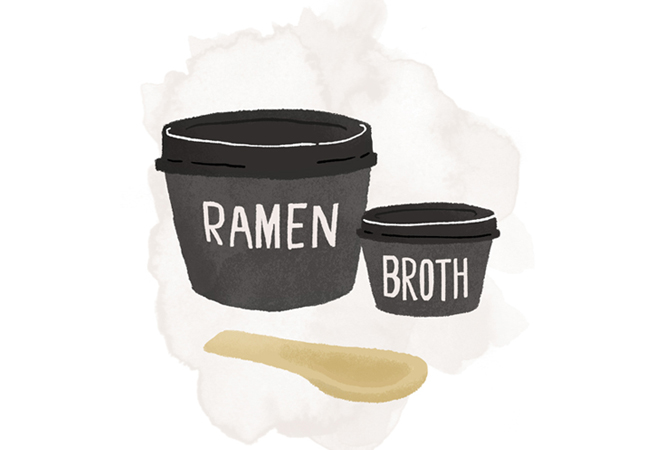 Ramen Stop containers