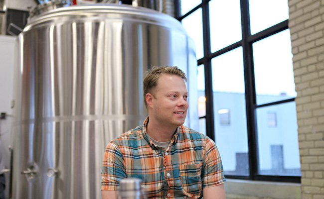 Matt Schwandt of Bauhaus Brew Labs in Minneapolis