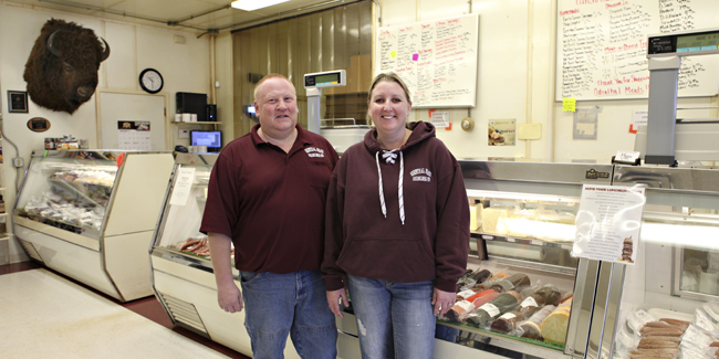 Randy and Laura Odenthal of Odenthal Meats